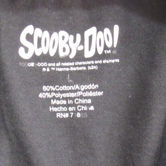 Men's Scooby-Doo & The Gang Mystery Machine Black Graphic T-Shirt Size L - Picture 4 of 7